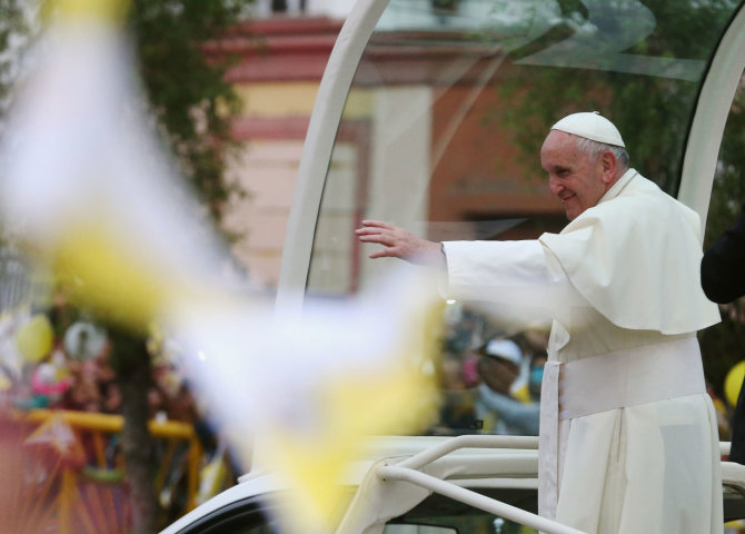 „Reuters“/„Scanpix“ nuotr./Popiežiaus Pranciškaus vizitas Peru