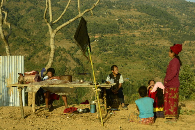 Š.Mikulskio nuotr./Filmo kūrimas Nepale
