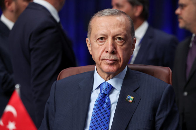 „Reuters“/„Scanpix“/Turkijos prezidentas Recepas Tayyipas Erdoganas