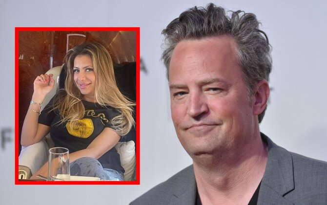 Vida press ir soc. tinklų nuotr./Matthew Perry ir Jasveen Sangha