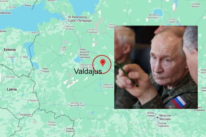 Google Maps / ZumaPress/Valdajus ir Vladimiras Putinas