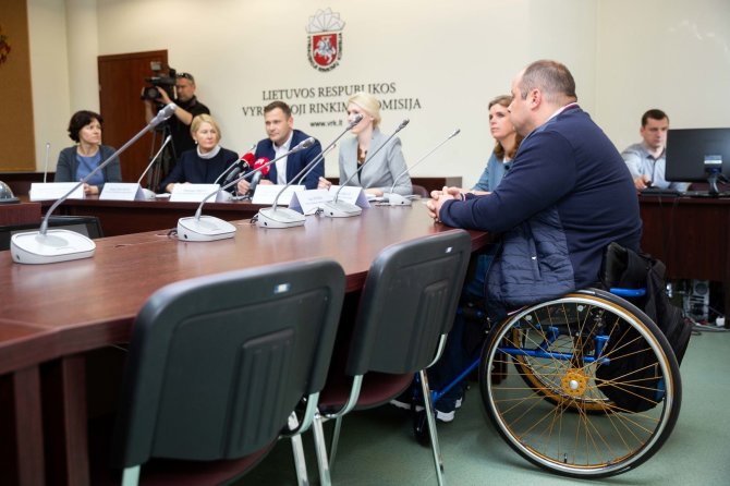 Žygimanto Gedvilos / 15min nuotr./Spaudos konferencija apie asmenų su negalia galimybes dalyvauti rinkimuose