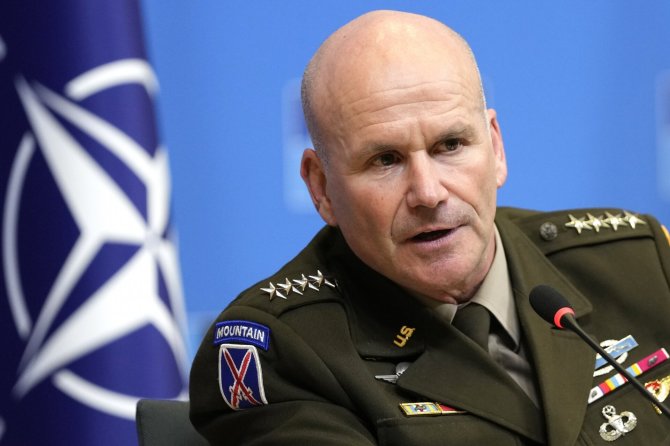 „AP“/„Scanpix“/NATO vyriausiasis sąjungininkų pajėgų Europoje vadas Christopheris Cavoli