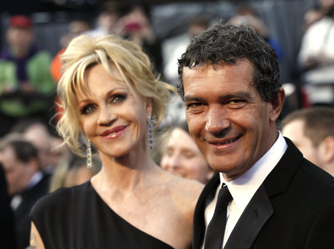 „Scanpix“/AP nuotr./Antonio Banderas ir Melanie Griffith