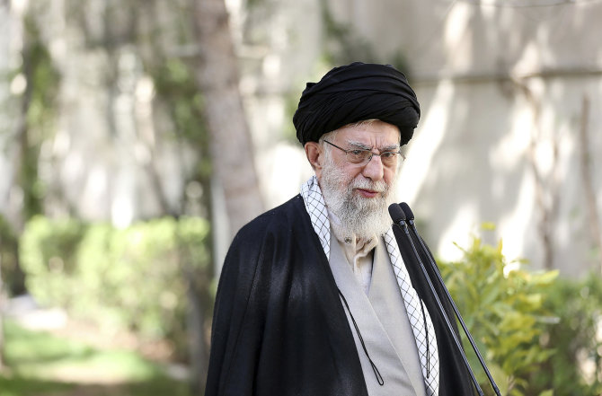 „AP“/„Scanpix“/Irano aukščiausiasis lyderis ajotala Ali Khamenei