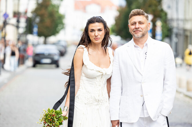 Pauliaus Peleckio / BNS nuotr./Mariaus Ivaškevičiaus ir Aušrinės Ramanauskaitės vestuvės