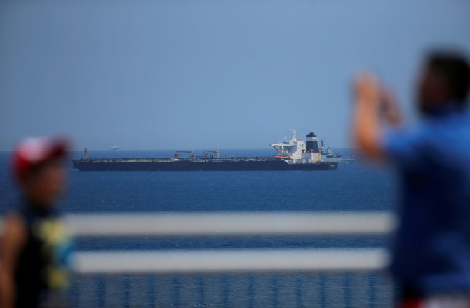 „Reuters“/„Scanpix“ nuotr./Gibraltare sulaikytas Irano tanklaivis