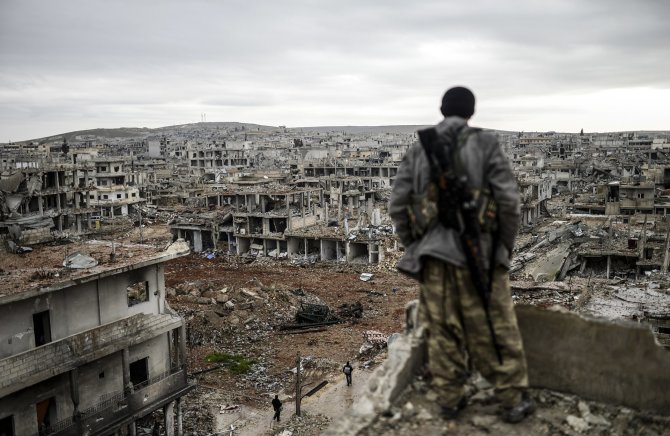 AFP/„Scanpix“ nuotr./Kobanės miestas Sirijoje