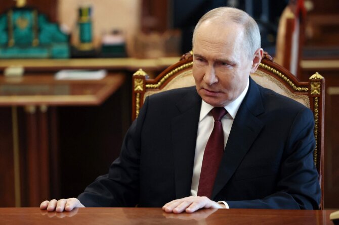 Vladimiras Putinas / VYACHESLAV PROKOFYEV / AFP