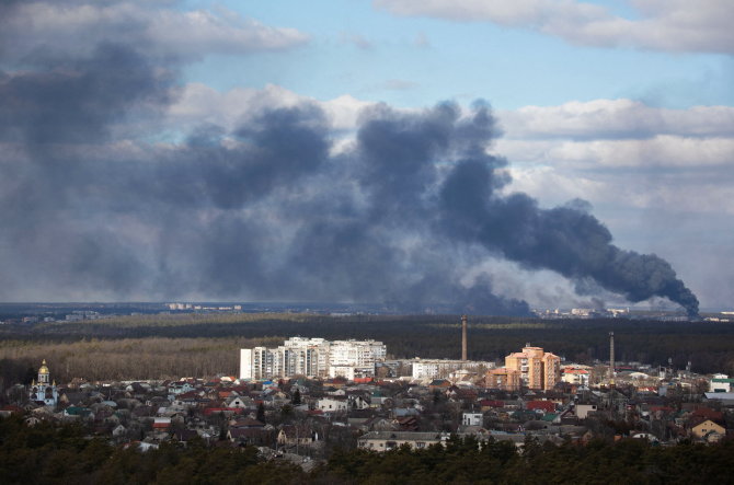 „Reuters“/„Scanpix“ nuotr./Ketvirtoji Rusijos invazijos diena