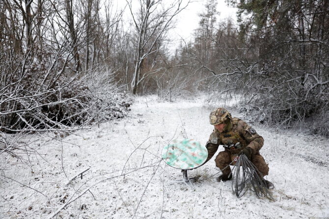 „Reuters“/„Scanpix“/„Starlink“ Ukrainoje