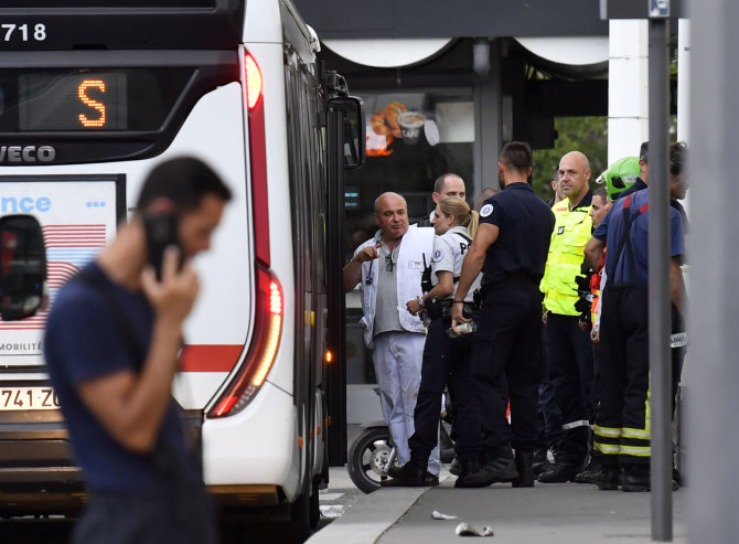 AFP/„Scanpix“ nuotr./Išpuolis Lione