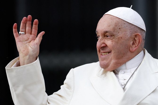 „Reuters“/„Scanpix“ nuotr./Popiežius Pranciškus