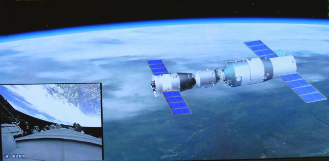 „Scanpix“/„Sipa USA“ nuotr./Kinijos kosminė stotis Tiangong-1