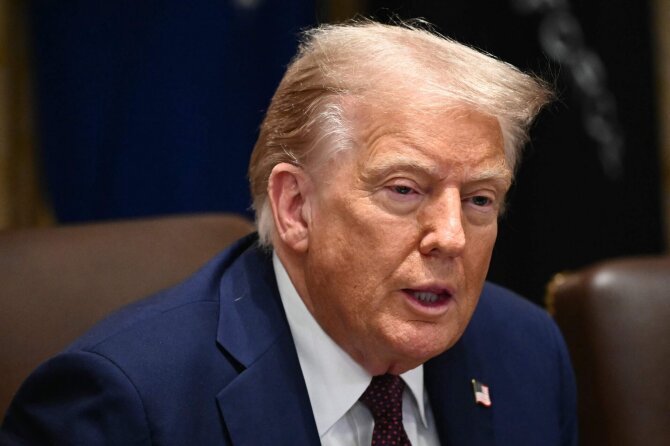  Donaldas Trumpas / MANDEL NGAN / AFP