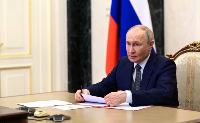 Vladimiras Putinas / Pavel Byrkin/Kremlin Pool / ZUMAPRESS.com