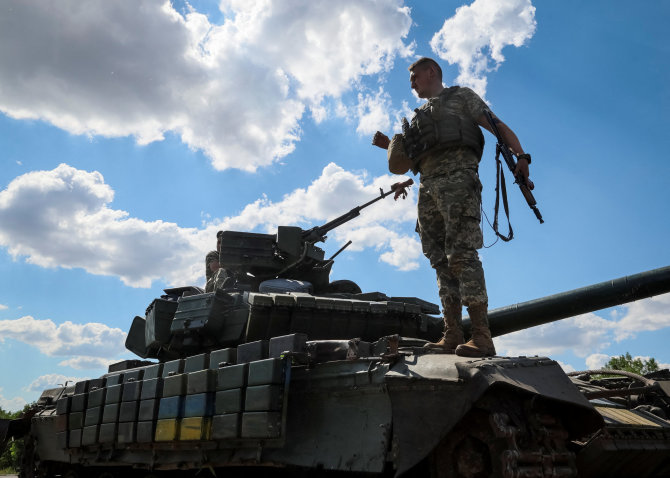 „Reuters“/„Scanpix“ nuotr./Ukrainos kariai fronto linijoje