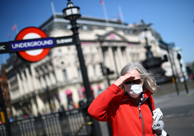 „Reuters“/„Scanpix“ nuotr./Jungtinė Karalystė per koronaviruso pandemiją