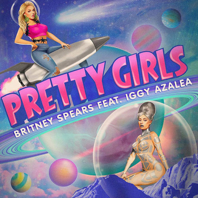 Albumo viršelis/Britney Spears ir Iggy Azaleos singlo „Pretty Girls“ viršelis