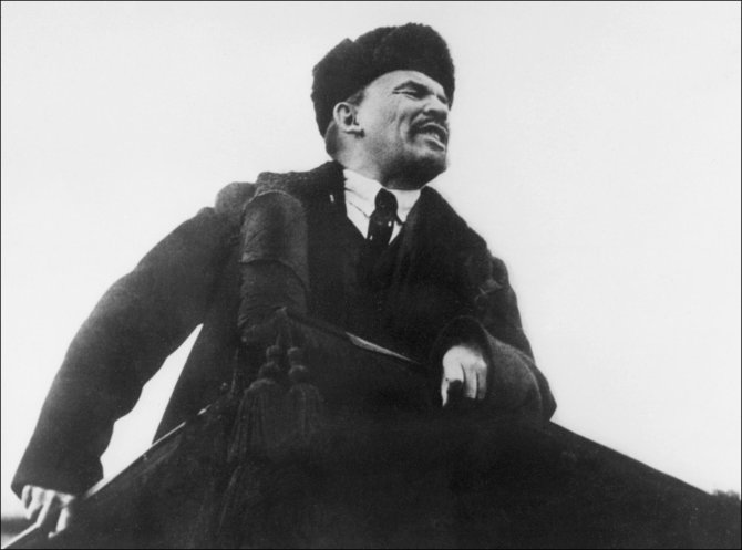 AFP/„Scanpix“ nuotr./Vladimiras Leninas 1918 metų spalį
