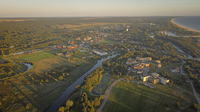 Roko Lukoševičiaus / 15min nuotr./Šventoji, fotografuota su dronu