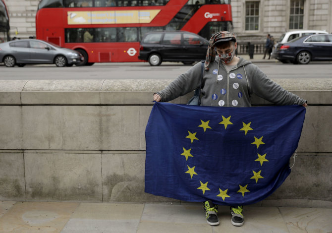 „Scanpix“/AP nuotr./ES šalininkas Londone