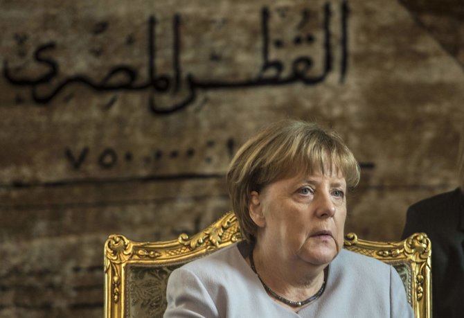AFP/„Scanpix“ nuotr./Vokietijos kanclerė Angela Merkel vieši Egipte
