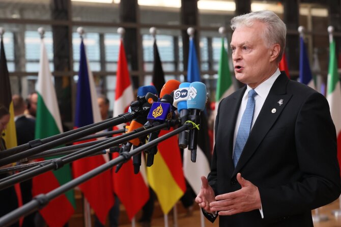 G. Nausėda Europos Vadovų Taryboje / AP nuotr.