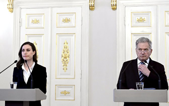 AFP/„Scanpix“ nuotr./Sanna Marin ir Sauli Niinisto
