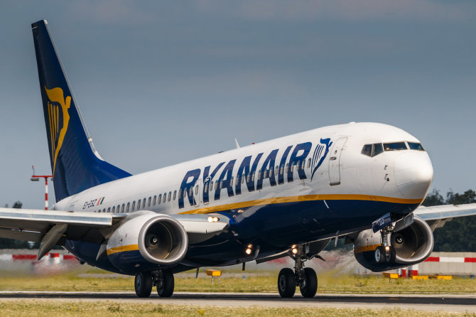 Shutterstock nuotr. / „Ryanair“ lėktuvas