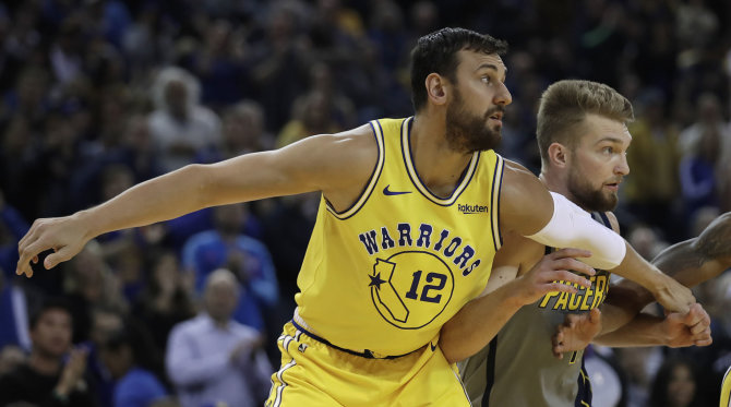 AFP/„Scanpix“ nuotr./Andrew Bogutas ir Domantas Sabonis