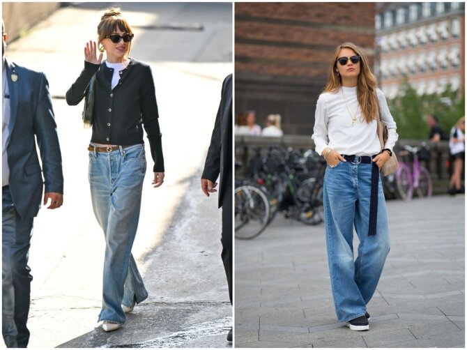Pinterest nuotr./Baggy Jeans mėgstamas įvairaus amžiaus moterų
