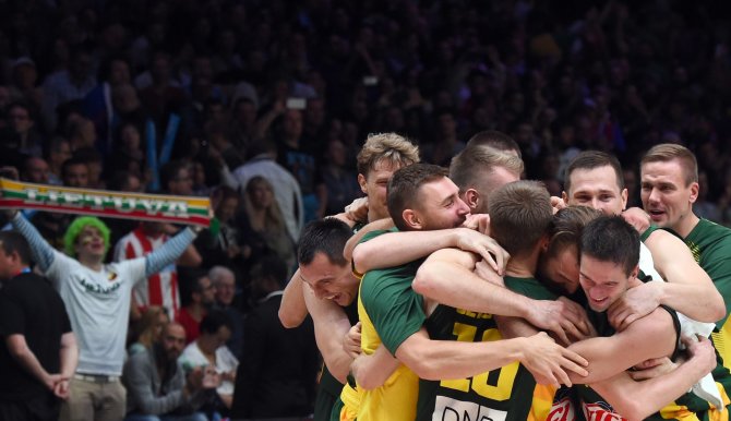AFP/„Scanpix“ nuotr./Lietuvos krepšinio rinktinė