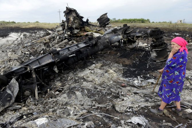 „Scanpix“/„Reuters“, AFP nuotr./Malaizijos lėktuvo „Boeing 777“ katastrofos vieta rytų Ukrainoje