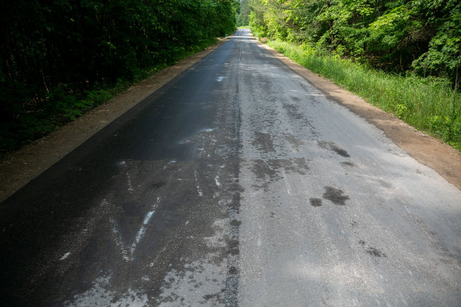 Žygimanto Gedvilos / 15min nuotr./Užrašas ant gatvės, kurioje gyvena S.Skvernelis