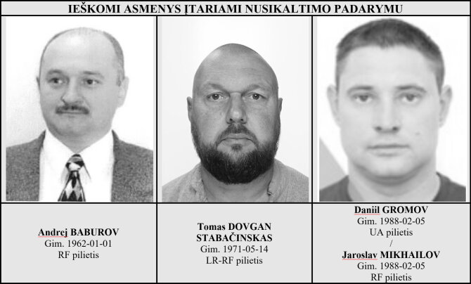 LKPB koliažas/Įtariamieji
