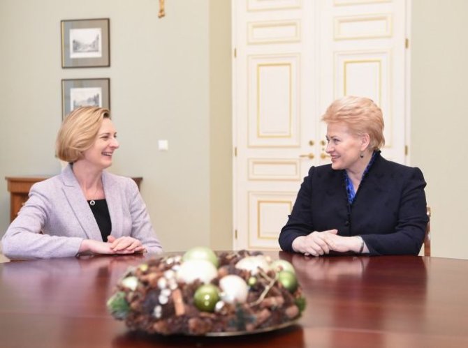 lrp.lt nuotr./Daiva Petrylaitė ir Dalia Grybauskaitė