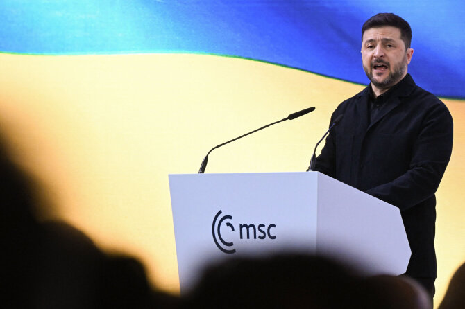 Volodymyras Zelenskis / THOMAS KIENZLE / AFP