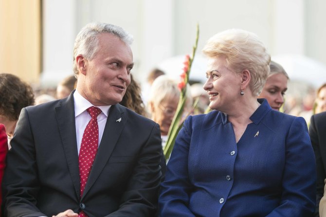 Arno Strumilos / 15min nuotr./Gitanas Nausėda ir Dalia Grybauskaitė
