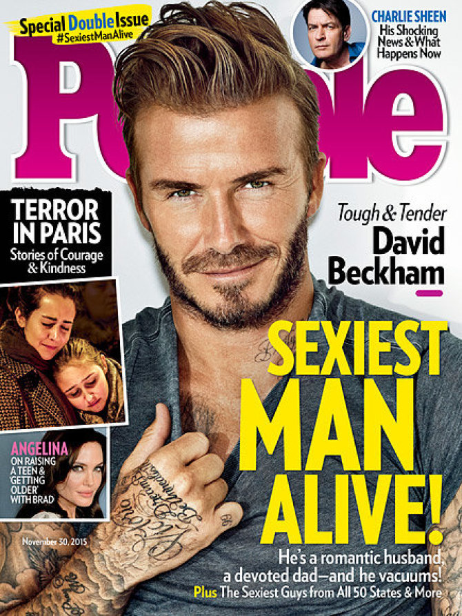 Žurnalo „People“ viršelis/Davidas Beckhamas