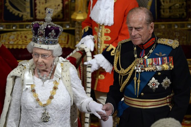 „Reuters“/„Scanpix“ nuotr./Karalienė Elizabeth II ir princas Philipas