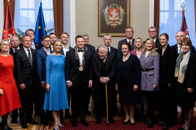 Žygimanto Gedvilos / BNS nuotr./Išrinktojo Vilniaus miesto savivaldybės mero inauguracija ir mero regalijų įteikimo ceremonija