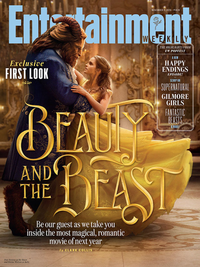 „Entertainment Weekly“/„Disney“ nuotr./Danas Stevensas ir Emma Watson filme „Gražuolė ir pabaisa“