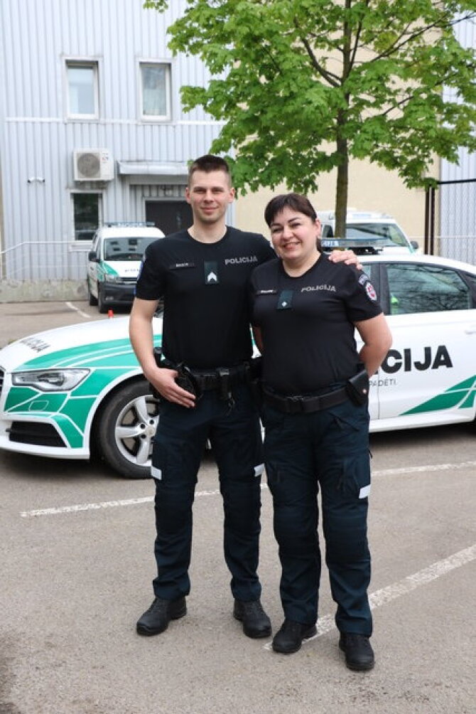 Kauno policijos nuotr./Deividas Šiaulys, Giedrė Šiaulienė