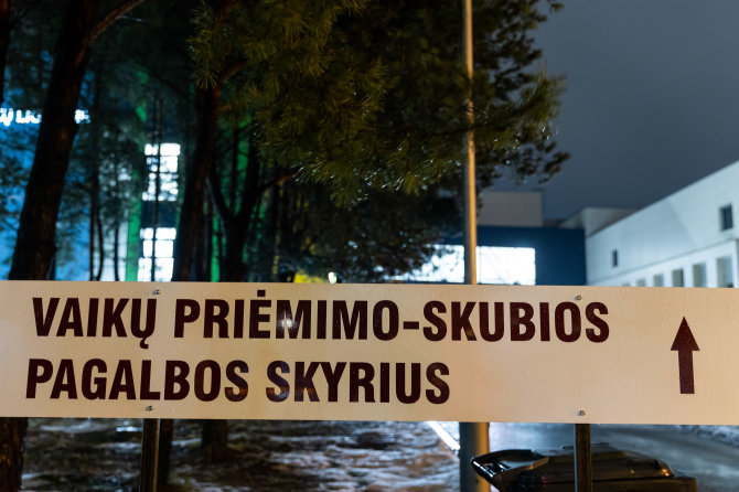 Žygimanto Gedvilos / BNS nuotr./Vaikų priėmimo-skubios pagalbos skyrius