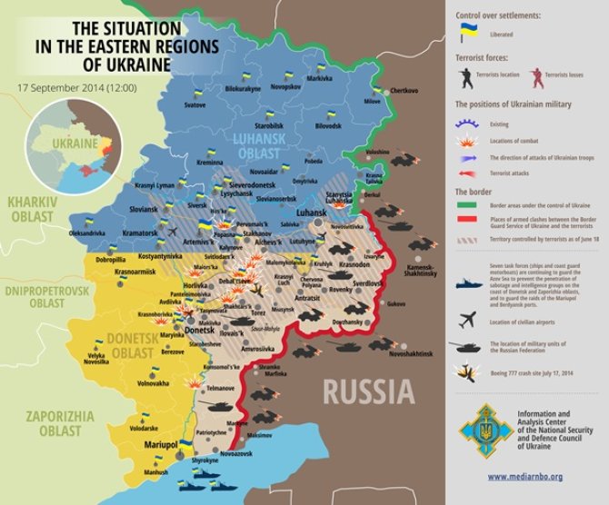 korrespondent.net nuotrauka/Situacija rytų Ukrainoje rugsėjo 17 d. 