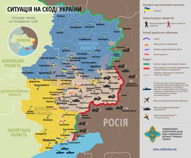 unian.net nuotrauka/Situacija rytų Ukrainoje rugsėjo 10 d.