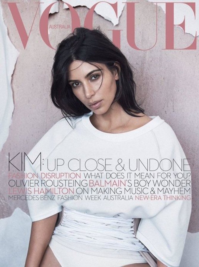 „Vogue“/Lachlan Bailey nuotr./Kim Kardashian