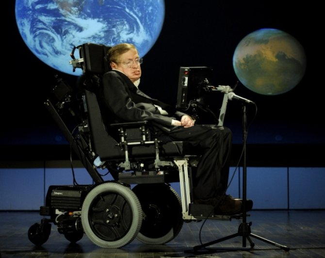 AFP/„Scanpix“ nuotr./Stephenas Hawkingas