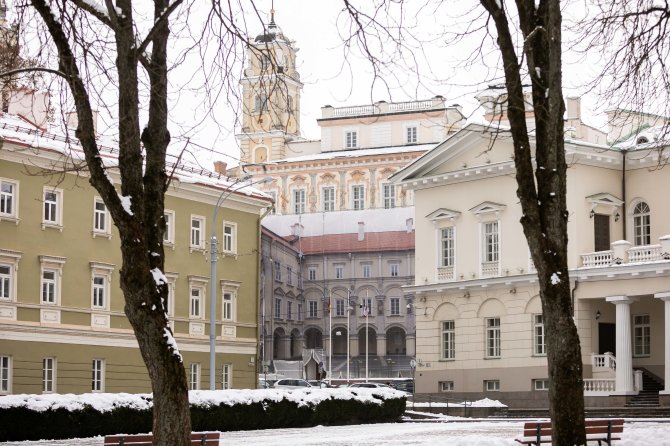 Žygimanto Gedvilos / BNS nuotr./Renovuojami Vilniaus universiteto centriniai rūmai